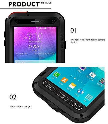 WATERPROOF, SHOCKPROOF CASE FOR SAMSUNG GALAXY NOTE 4
