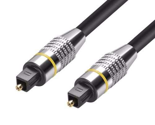 Digital Optical Audio Cable SPDIF Toslink Cable 5m Gold