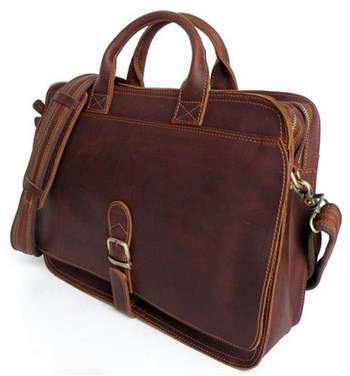 Genuine Leather Laptop, iPad, Samsung Galaxy, Acer Tablet Briefcase Bag 10"-16"+ FREE Tablet Cover