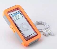 Waterproof Case with Earphones 4 ALL iPod or MP4/MP3 Players - Use in the GYM Steam Room. It Works!!