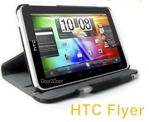 P510e HTC Flyer Case, Rotating Swivel Cover + FREE Stylus