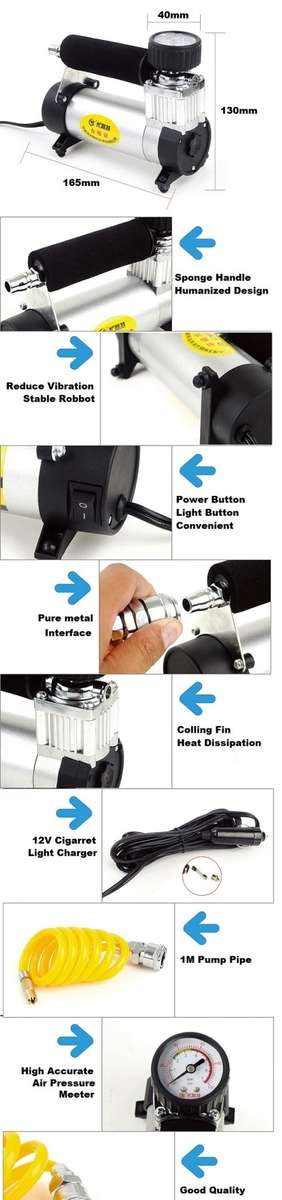 YD-3035 Car Air Compressor 12V Portable Pump  **  FREE DELIVERY **