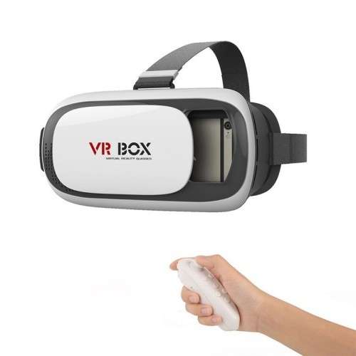 3D Virtual Reality Headset Glasses for IOS Android with Bluetooth Remote