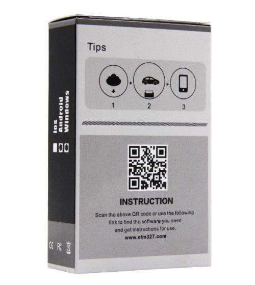 Mini OBD2 ELM327  DIAGNOSTIC SCANNER. BLUETOOTH. FOR ANDROID and PC.