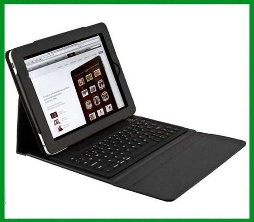 New iPad3, iPad2, ipad 4 Leather Case w/ Wireless Bluetooth 3.0 Keyboard including free postage