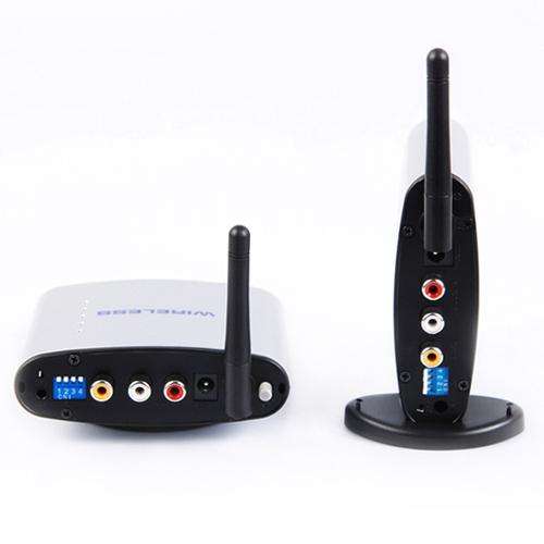 2.4GHz 150m Wireless Audio/Video AV Signal Transmitter & Receiver - CCTV VCR DVD