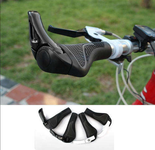 Rubber Mountain MTB Cycling Lock-on Handlebar Grips - Pair T7 FREE DELIVERY