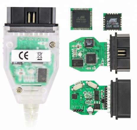 BMW INPA K+DCAN Diagnostic Interface, FT232RL Chip, Green PC Board