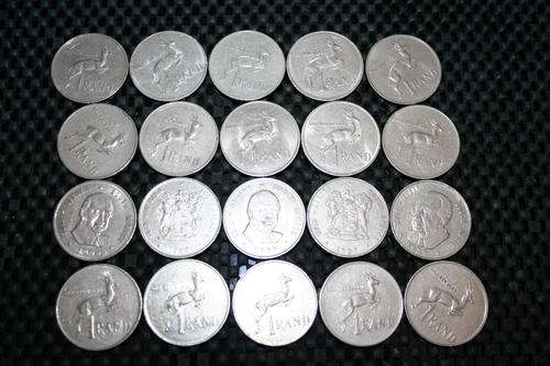 ### 20 * R1 Springbok Coins sold as one sale ###
