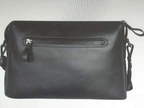 Police Hot Shot Geniune Leather Men's Messenger Bag _ Black