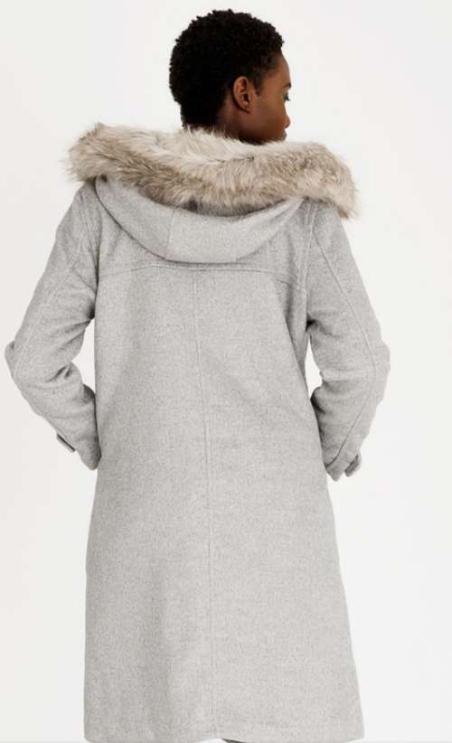 C(INCH) Grey Longline  Duffle Coat (Winter Collection)