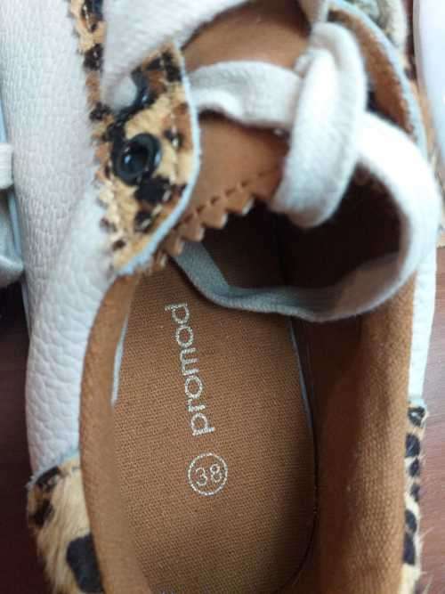 Promod Genuine Leather Designer Label Sneakers