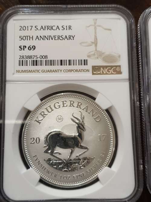 2017 SILVER KRUGER R1 WITH MINTMARK - GRADED SP69 BY THE NGC