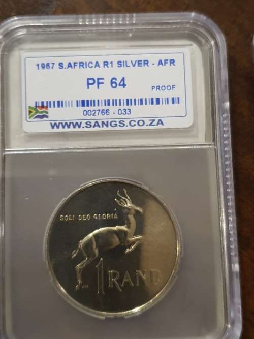 1967 R1 Silver Proof Afr