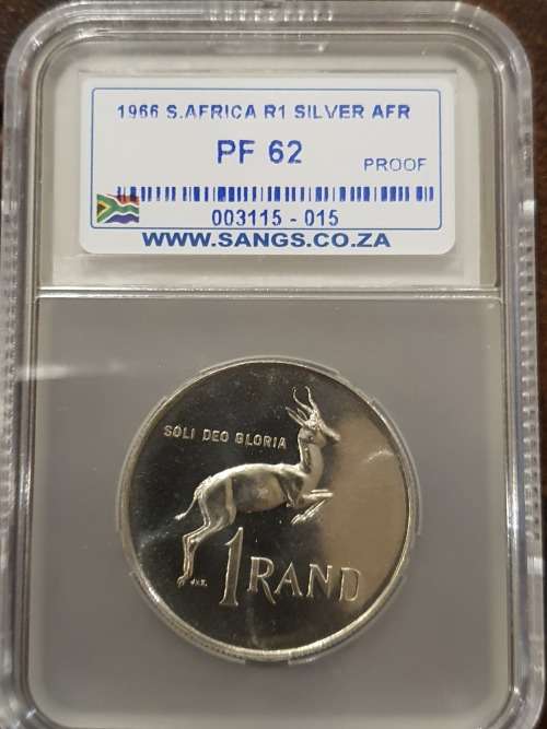 1966 R1 Proof Afr Silver