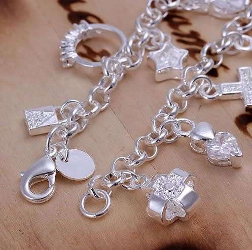 Charm Bracelet silver filled