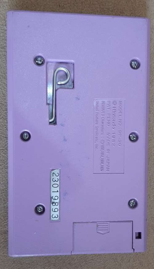 Nintendo Game and Watch Snoopy Tennis