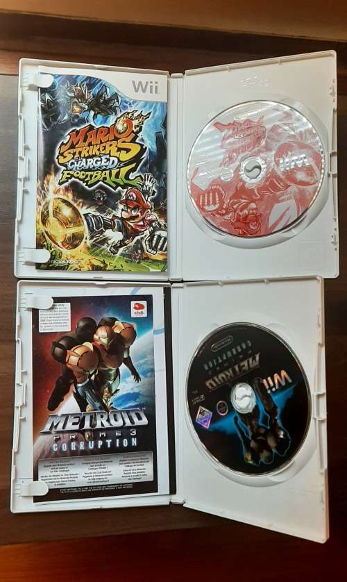 Metroid Prime 3 Corruption + Mario Strikers Charged Football