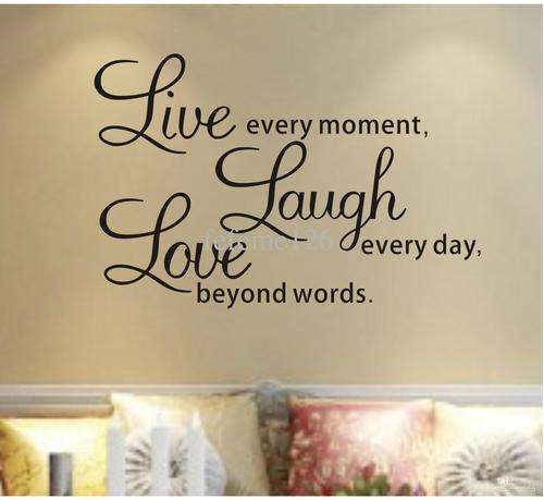 LIVE LAUGH LOVE Wall Quote Stickers Removable Vinyl Decal Home Art Decoration