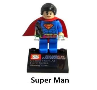 Superman figures plastic building block toy Compatible With Lego