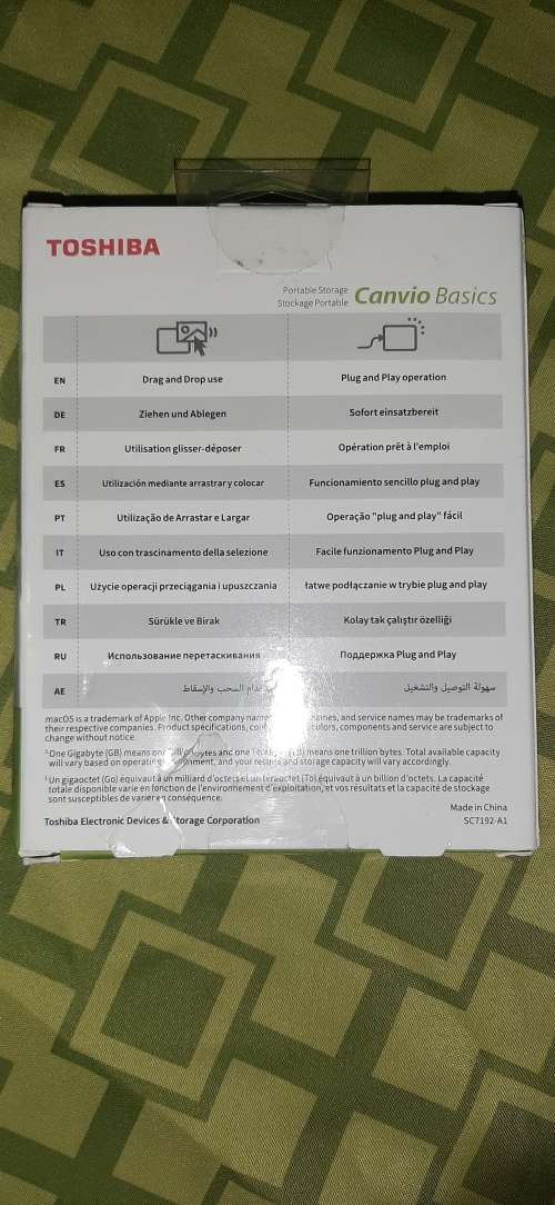 Toshiba Canvio Basic 1 TB hard drive