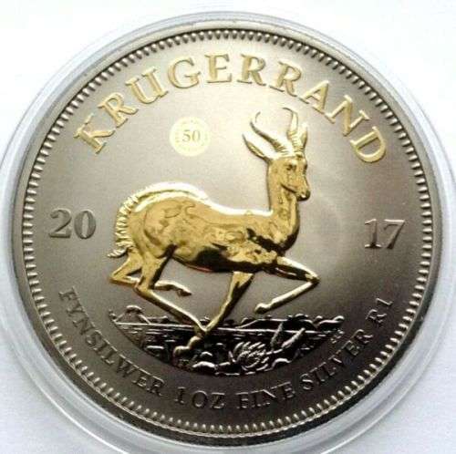 1oz Black Ruthenium and gold plated Krugerrand