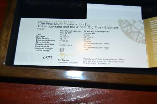 2019 Elephant and Krugerrand combo set