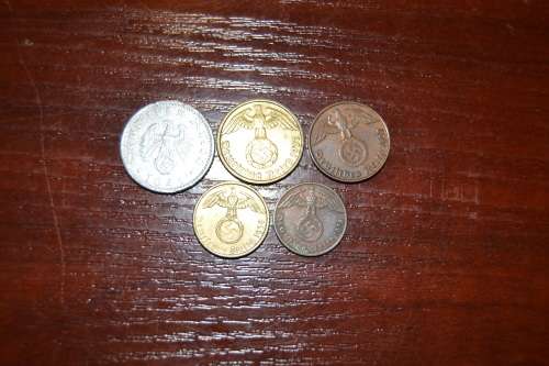 1937 - 1941 Germany Nazi Coins