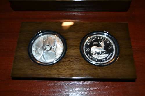 2020 Rhino and Krugerrand combo