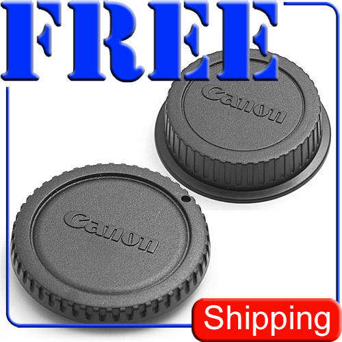 REAR LENS COVER and CAMERA BODY CAP-CANON