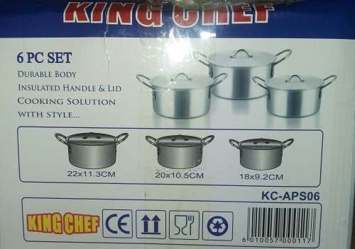King Chef Pot Set (6 piece)