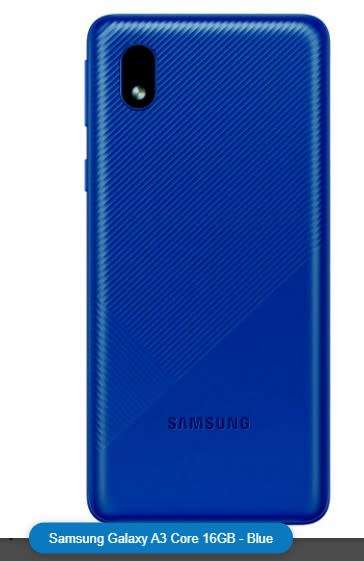 Samsung Galaxy A3 Core 16GB Dual Sim - Blue