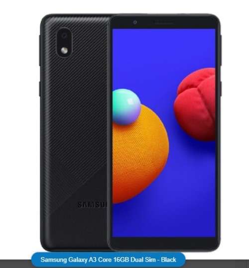 Samsung Galaxy A3 Core 16GB Dual Sim - Black