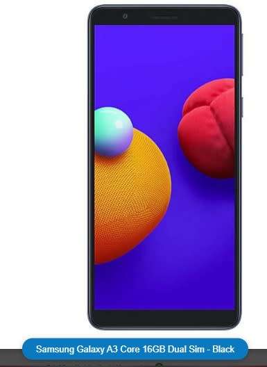 Samsung Galaxy A3 Core 16GB Dual Sim - Black
