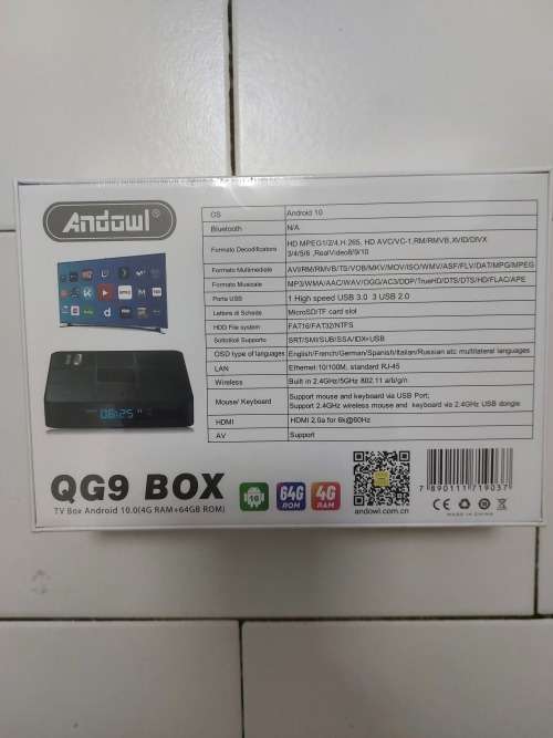 QG9 Tv Box Andowl 4 GB Ram 64 GB Rom