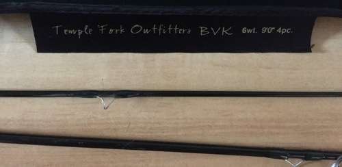 Temple Fork Outfitters BVK fly rod + Stealth reels + hard shell carry case