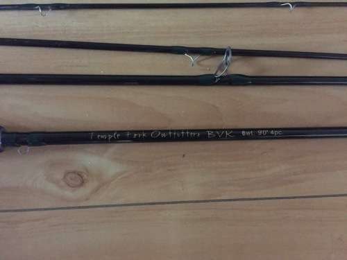 Temple Fork Outfitters BVK fly rod + Stealth reels + hard shell carry case