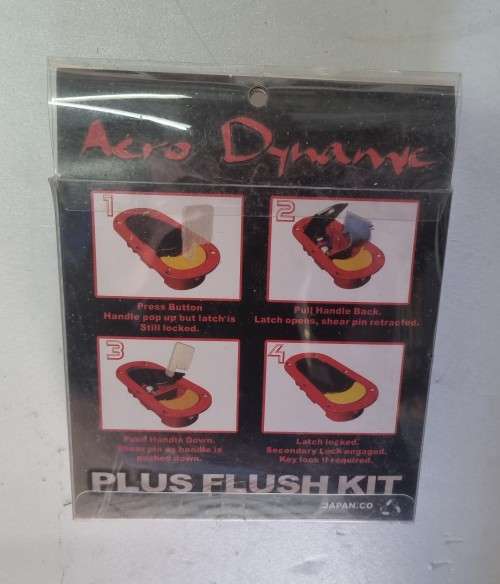 FLUSH MOUNT BLACK BONNET PINS WITH MOUNTING SCREWS