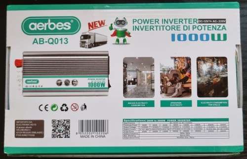 Bargain Bundle!! 1 OFF 1000w Inverter + 2 OFF Solar powered LED wall lights