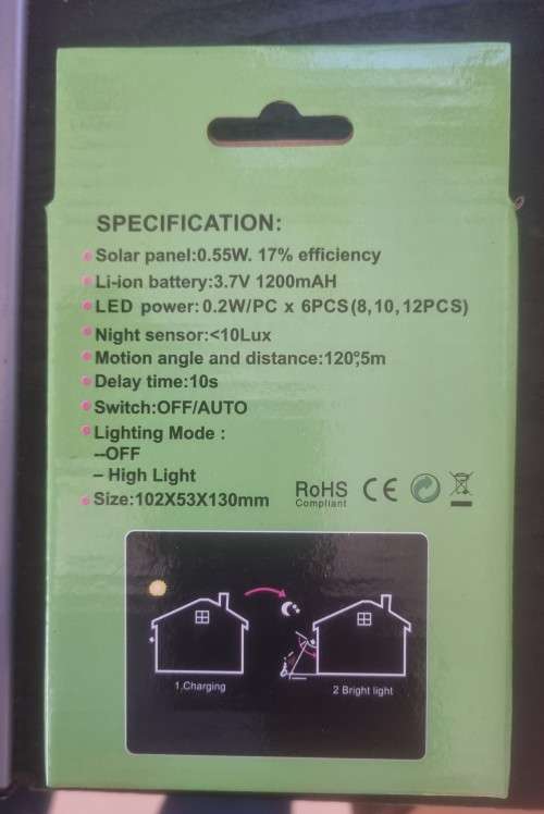 Bargain Bundle!! 1 OFF 1000w Inverter + 2 OFF Solar powered LED wall lights