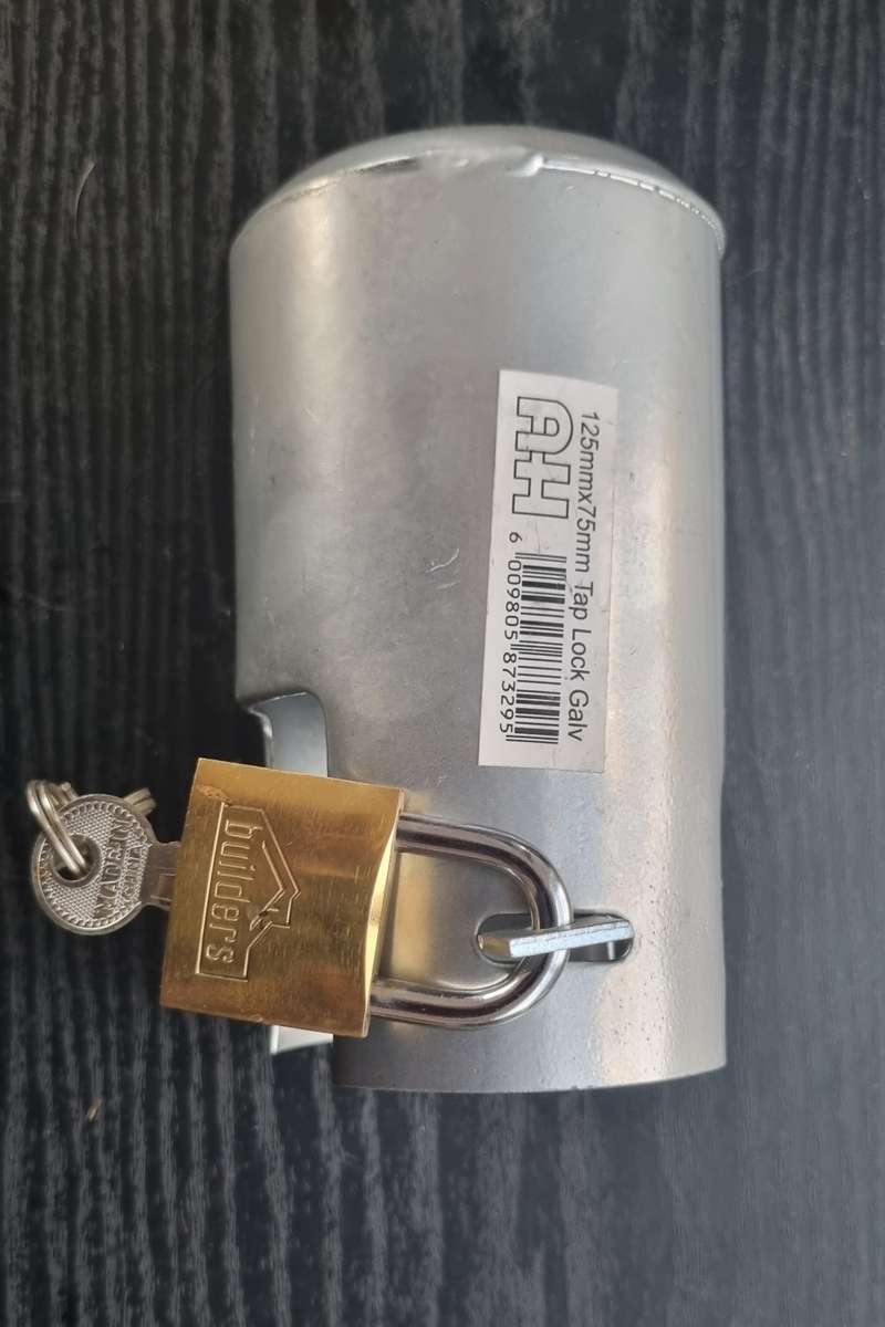 Galvanised Water Tap Lock