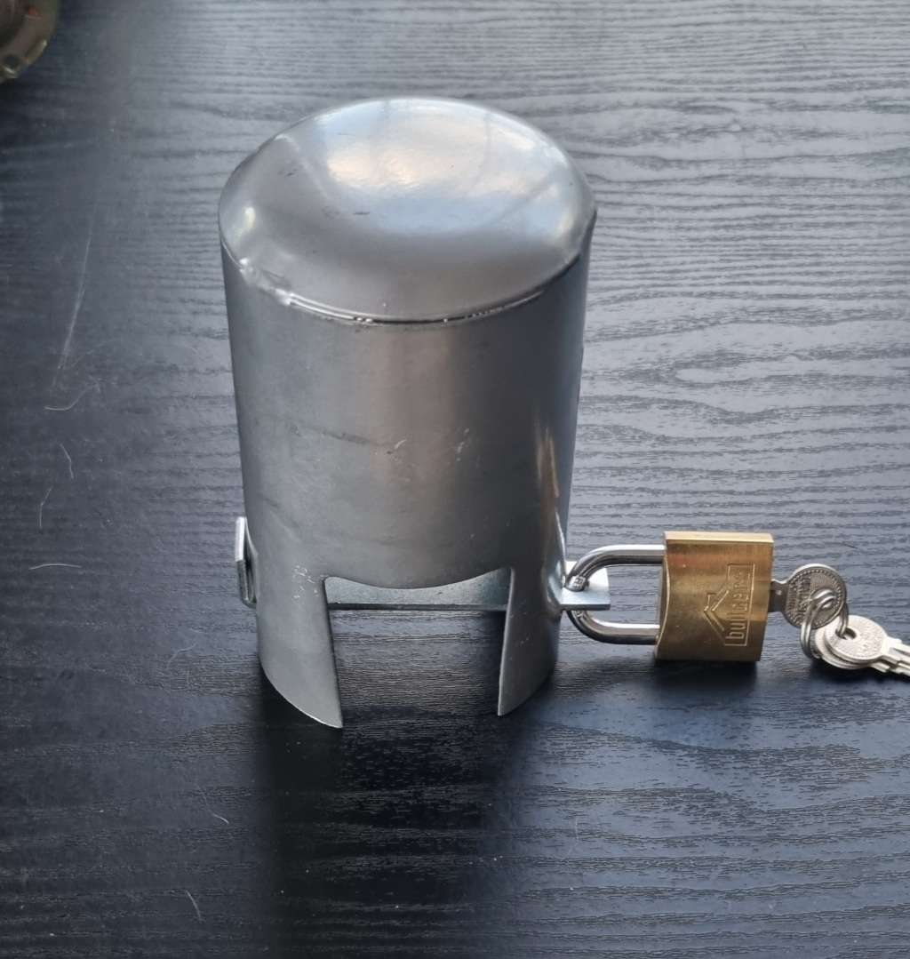 Galvanised Water Tap Lock
