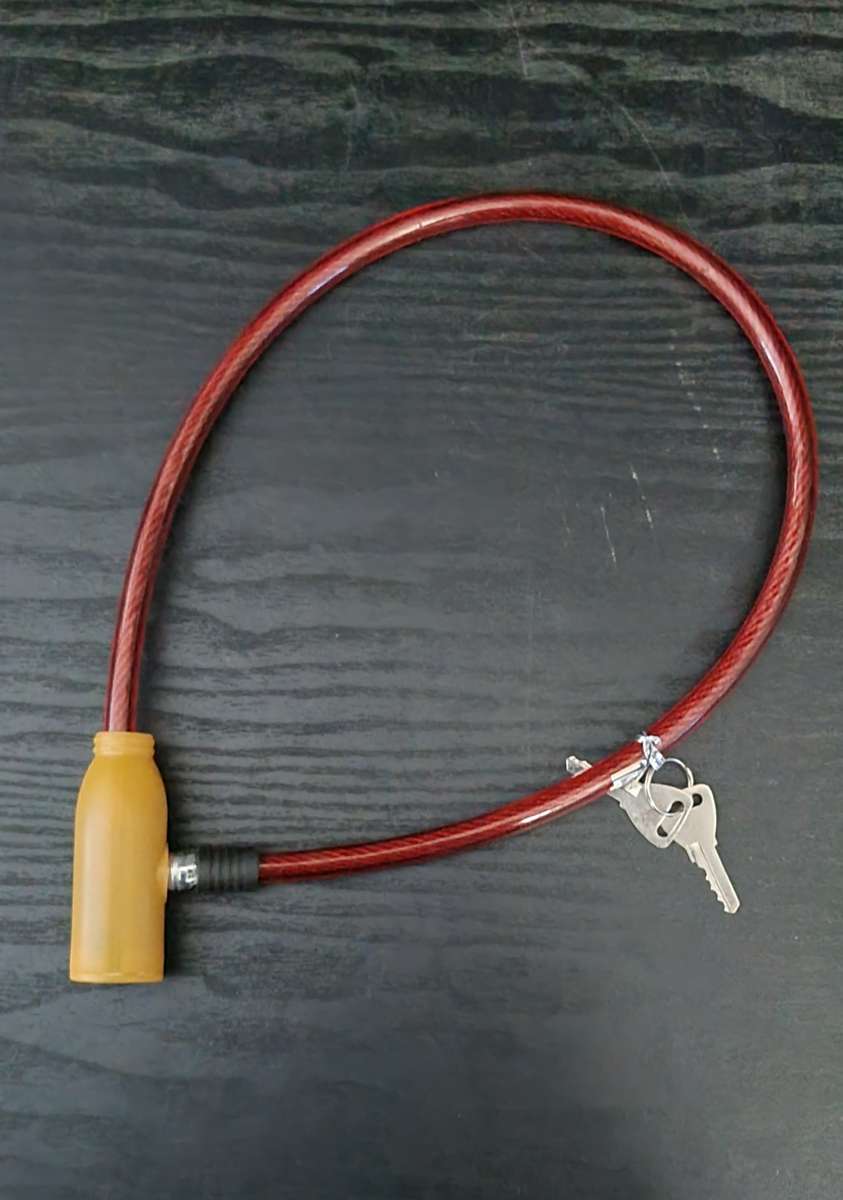 600mm cable lock with 2 keys