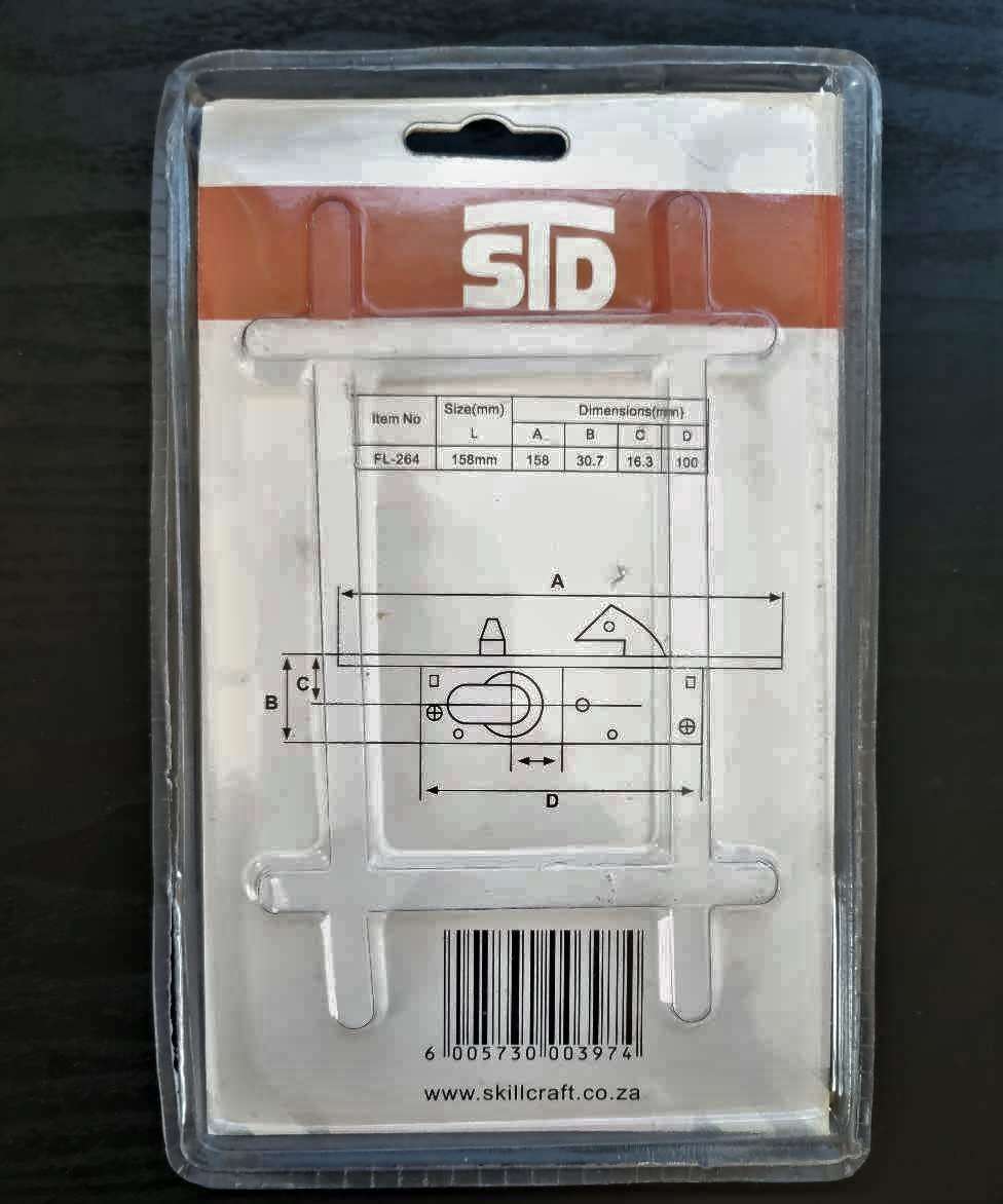 Sliding door cylinder lock with locating pin