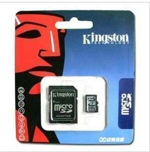 16GB Kingston MicroSD card and adapter