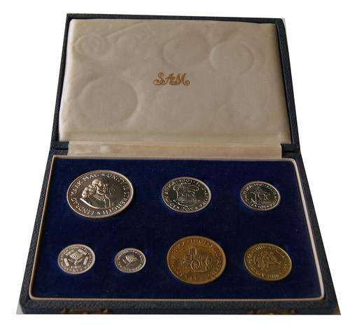 1961 SA Proof Set in Original SA Mint Box
