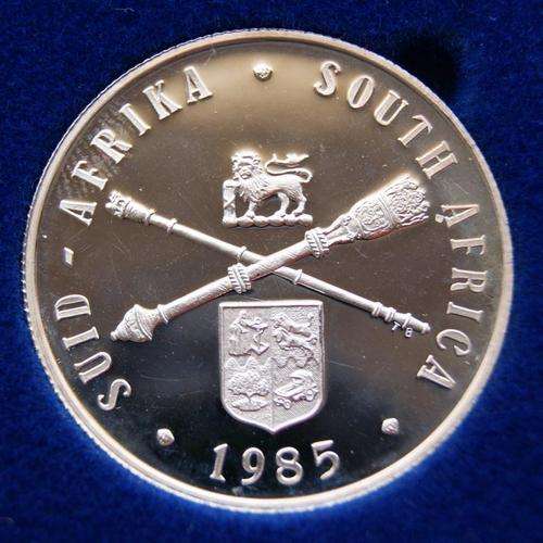 1985 PROOF SILVER PARLIAMENTARY R1 IN BLUE SAM CASE
