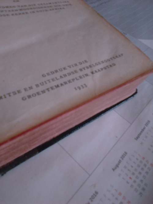 1933 Afrikaanse Bybel, versamelaar item, ou vertaling