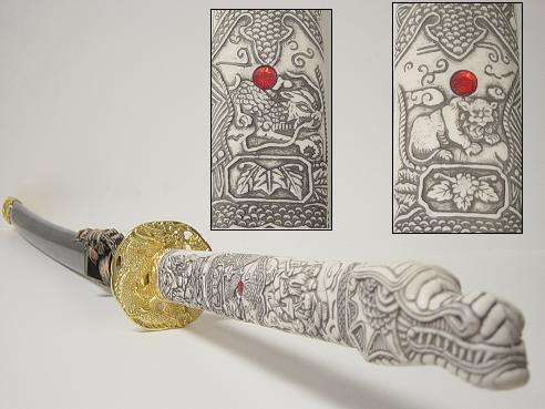 Hand Forged Dragon HIGHLANDER Katana   - Battle Ready - FREE SHIPPING