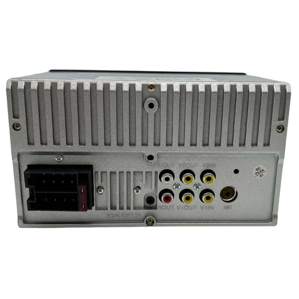 Blackspider Double Din Long Base Bluetooth USB Media Player Free Reverse Cam Included